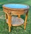 1970s Boho Chic Rattan Table Set Includes: (2) End Tables 22" D x 22" H (1) Coffee Table 33" D x 19" H Add a coastal flair...