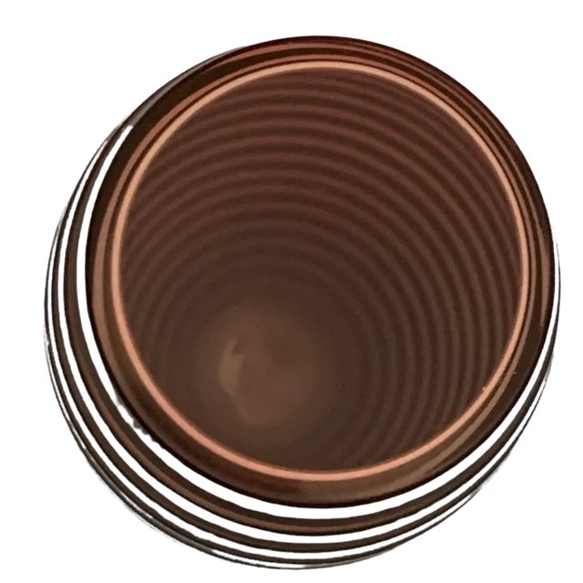 Art Glass Black White Gray Striped Vase For Sale - Image 16 of 18