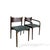 Mid-Century Modern Dining Chairs in Dark Wood, 1960s, Set of 2 For Sale - Image 4 of 9