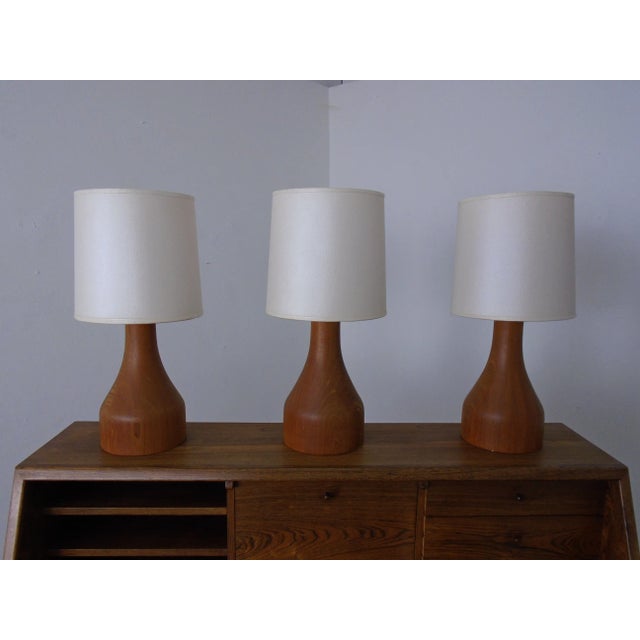 Teak Table Lamp from Domus, 1970s For Sale - Image 6 of 16