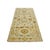 21st Century Afghan Sultanabad Wool 3x6 Ivory, Light Blue & Gold Handmade Runner Rug #1143914