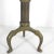 Mid 20th Century Vintage Brass and Copper Pillar Candle Holder Three Legs Staging Shelf Decor Dining Table Patina Corrosion For Sale - Image 5 of 8