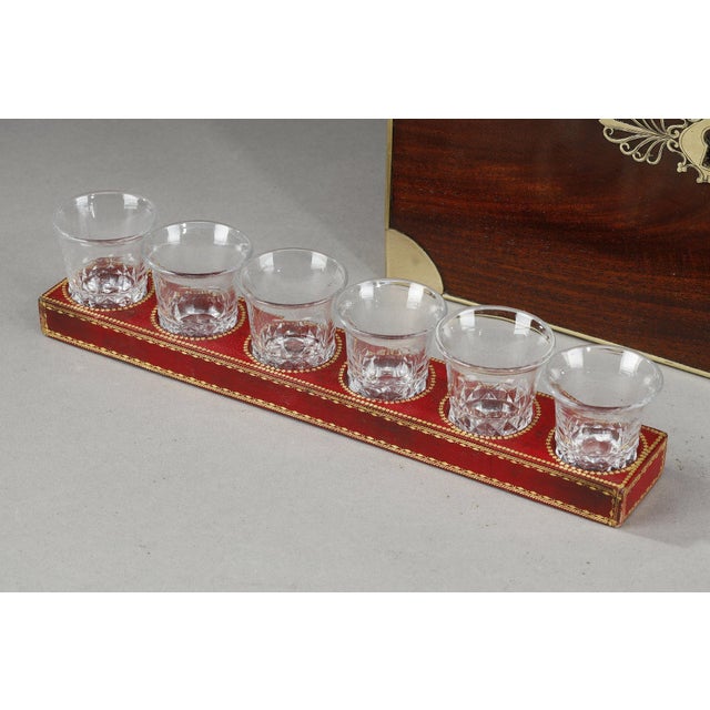 Liquor Cellar with Cut Crystal Bottles and Glasses, 1870s, Set of 13 For Sale - Image 13 of 18