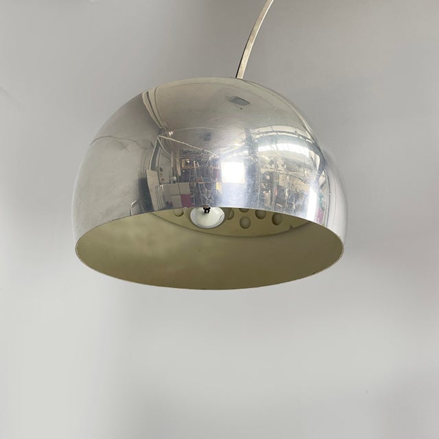 1960s Italian Modern Arco Floor Lamp attributed to Achille and Pier Giacomo Castiglioni for Flos, 1960s For Sale - Image 5 of 18