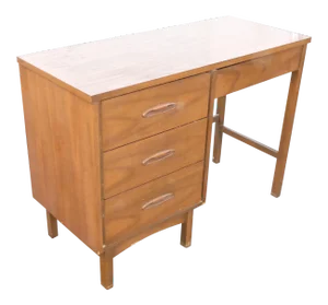 Vintage Danish Mid Century Modern Writing Desk