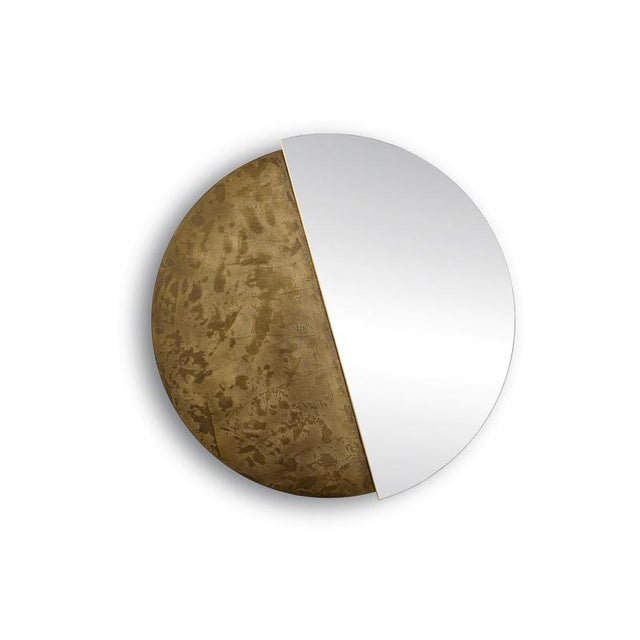 Bronze Stone Eclisse 1200 Round Mirror by Disain1971 Dimensions: D 120 x H 2.5 cm Materials: bronze, mirror / bronzo,...