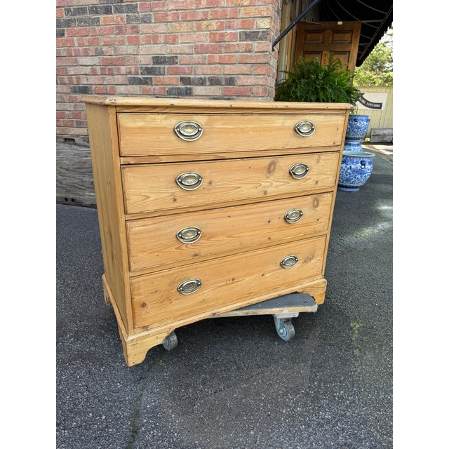 19th Century English Pine Chest For Sale - Image 11 of 14