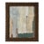 “Matcha" Abstract Art in Antique Frame, Transitional Living Room Art by JTS For Sale