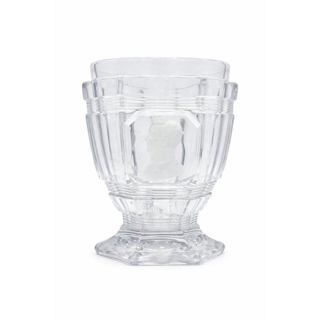 Antique Prince Albert Portrait Cameo Sulphide Glass Goblet Tumbler For Sale In Washington DC - Image 6 of 6