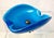 Stunning 1950s mid-century deep dreamy blue bi-fold clamshell Murano glass with aventurine gold flex inclusions. The...