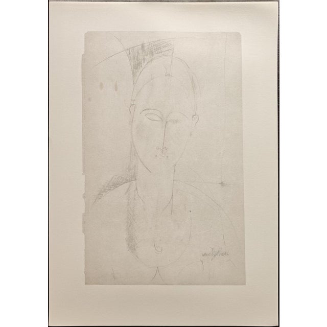 A. Modigliani, Ritratto di Donna / Portrait of a Woman, Lithograph For Sale - Image 7 of 7