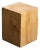 Alabama Sawyer "Hyo" Natural Pine Wood Cube Side Table For Sale