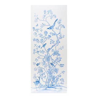 Schumacher X Mary McDonald Chinois Palais Fabric In Porcelain For Sale