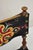 Wood Antique Italian Renaissance Turn Carved Walnut Tapestry Small Childs Side Chair For Sale - Image 7 of 12