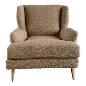 Mid Century Style Toast Wingback Chair