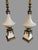Vintage White Milk Glass & Brass Neoclassical Table Lamps Hollywood Regency - a Pair For Sale - Image 4 of 8
