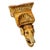 Vintage Neoclassical Gold Gilt Ram Head Wall Bracket Shelf & Corbel Wall Pocket Planter For Sale In San Diego - Image 6 of 10