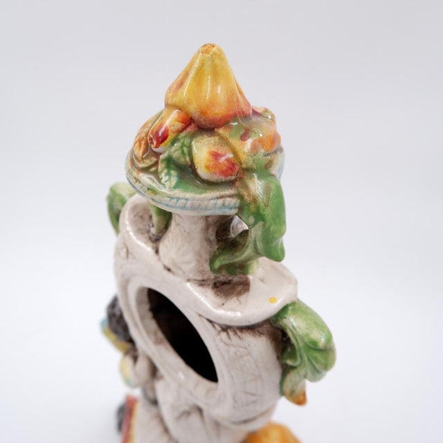 Rococo Antique Rococo Style Porcelain Mantel Clock, 19th Century For Sale - Image 3 of 18