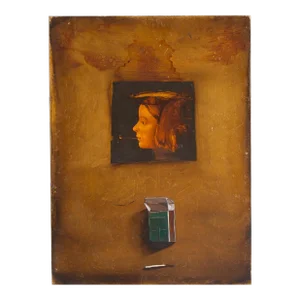 Trompe L’Oeil Oil on Canvas Painting by Yacov Feldman