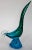 Teal Mid Century Murano Teal Peacock For Sale - Image 8 of 8