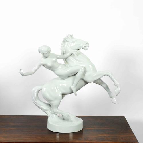 Ceramic Porcelain Amazone Model from Rosenthal For Sale - Image 7 of 7