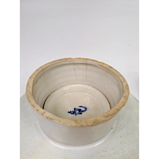 Set of Two Japanese Porcelain Stem Dish With Signature at the Bottom For Sale In San Francisco - Image 6 of 8
