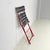 Metal Modern Italian Red Black Celestina Folding Chair by Marco Zanuso for Zanotta, 1970s For Sale - Image 7 of 18
