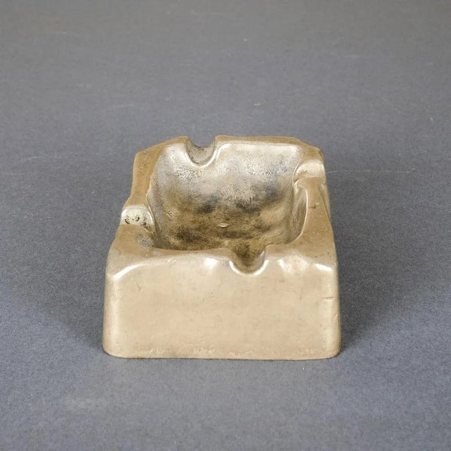 Mid-Century Brutalist Brass Smokers Set, Set of 2 For Sale - Image 11 of 18