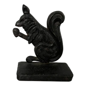 Art Deco Cast Iron Squirrel Door Stop