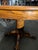 Vintage Oak Round Pedestal Dining Table With Claw Feet For Sale - Image 9 of 10