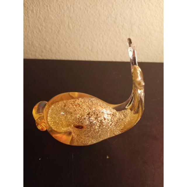1980s 1980s Murano Italy Art Glass Aventurine Fish Figurine For Sale - Image 5 of 7