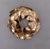 Metal Vintage Signed Napier Goldtone Textured Leaf Wreath Brooch For Sale - Image 7 of 7