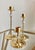Late 20th-Century Hollywood Regency-Style Brass & Crystal Graduated Candlestick Trio, Hong Kong For Sale - Image 15 of 16