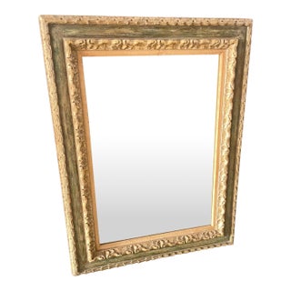 Antique Italian Beechwood Mirror For Sale