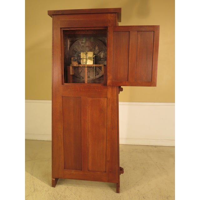 Stickley Monumental Mission Oak Grandfather Clock Chairish