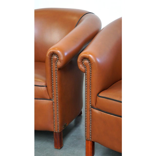 English Handmade Springvale Club Chairs, Set of 2 For Sale - Image 10 of 17