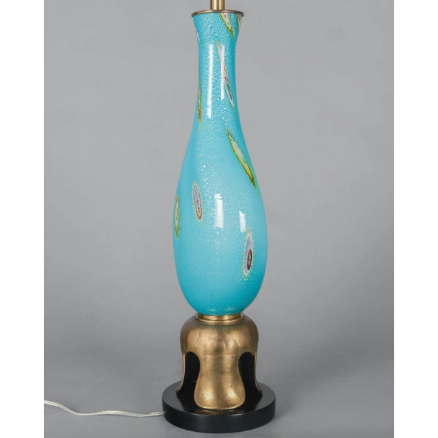 Mid-Century Modern Mid-Century Murano Glass Table Lamp by Barovier & Toso, Italy, 1950s For Sale - Image 3 of 11
