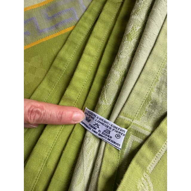Vintage French Jacquard Tablecloth Designed by Primrose Bordier for Le Jacquard Français For Sale - Image 4 of 10