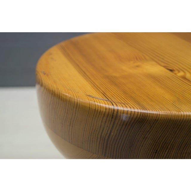 French Vintage Pine Stool, 1960s For Sale - Image 12 of 14