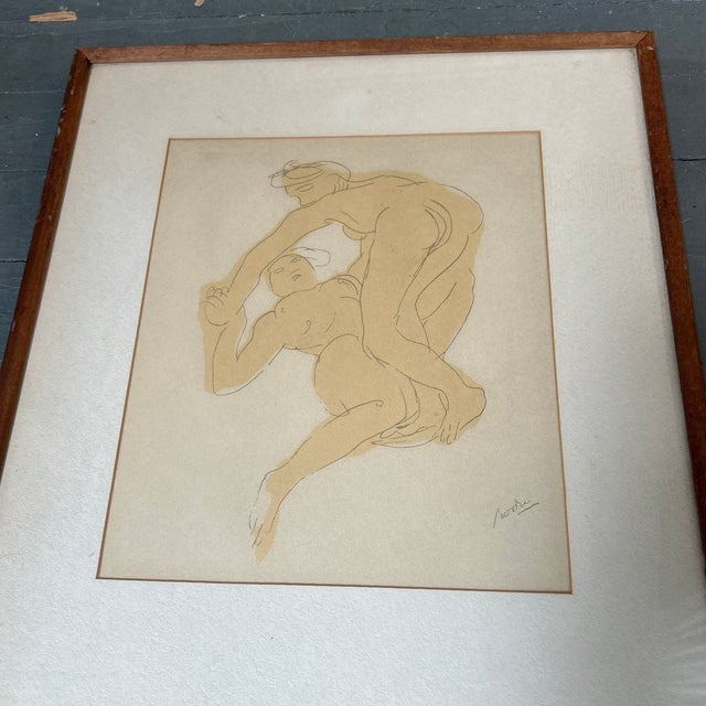 vintage print of “entwined bodies” by Rodin. Measures approximately 16.5x19.5. Check out my shop Robins Egg Gallery for more.