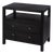 Nora 28 in. W Rectangular 2 Drawer Wide Nightstand with Open Shelf, Antique Coffee For Sale