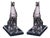 Wildwood Griffin Chrome on Marble Bases Bookends - a Pair For Sale