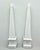 Traditional Pair of Grand Classical Cast Stone Garden Obelisks on Lattice Plinths For Sale - Image 3 of 11