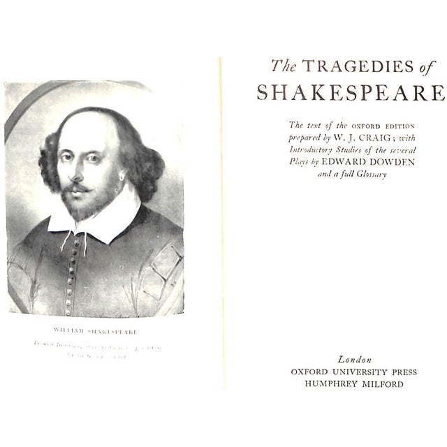 CRAIG, W.J. [1315] pp. Oxford University Press 1935 7 1/4" x 5" w/ full morocco-green leather binding w/ gilt fox-mask by...