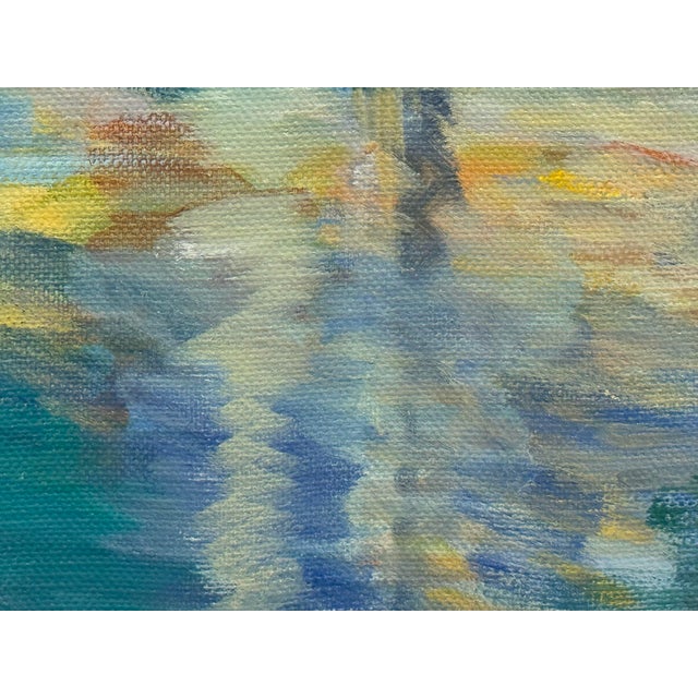 B. Bergman Acrylic on Canvas Boat Nautical Painting, Circa 1983 For Sale - Image 9 of 12