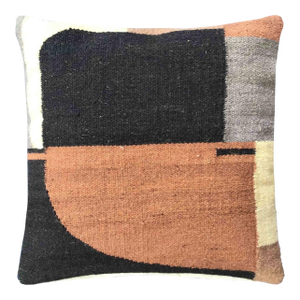 Abstract Multicolor Wool Pillow