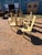 Beige 1980s Set of 8 Biege Leather Postmodern Dining Chairs For Sale - Image 8 of 12