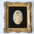 Antique Hand-Painted Porcelain Plaque of a Classical Female Nude in Gilt Frame For Sale - Image 4 of 5