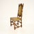 Antique Leather and Oak Side Chair, 1920s For Sale - Image 3 of 9