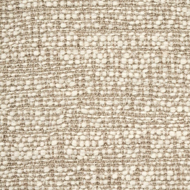 Sample - Schumacher Beacon Linen Wool Texture in Natural For Sale